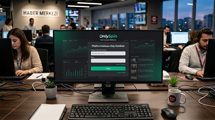 OnlySpin Masaüstü Giriş Ekranı